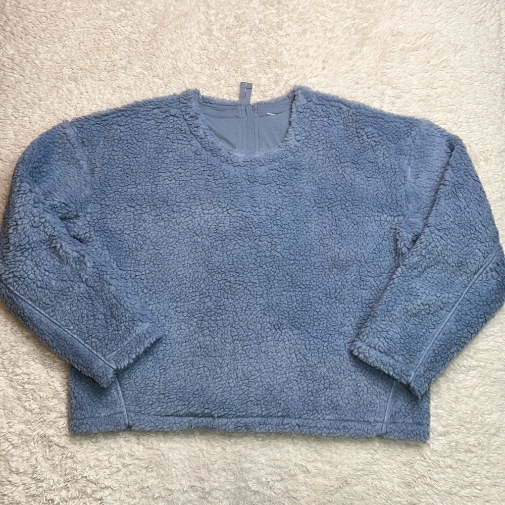 Lululemon Wool Whenever Crew in Chambray Size 12 - Picture 1 of 9